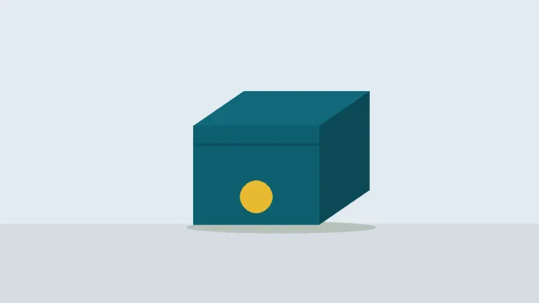 Article illustration: a box with a logo